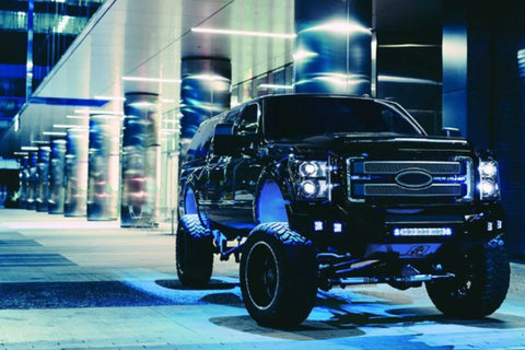 Rigid Industries Rigid Radiance Scene Light - Blue Backlight / Surface / Black Housing / Pair (RIG68201)