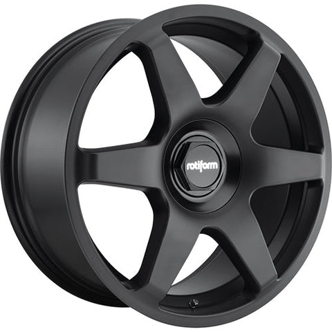 Rotiform Wheels SIX Matte Black 18x8.5 | Blank (R113188500+35D)