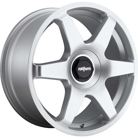 Rotiform Wheels SIX Gloss Silver 18x8.5 | Blank (R114188500+45D)