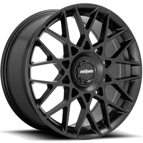 Rotiform Wheels BLQ-C Satin Black 19x8.5 | 5x108/5x114.3 (R165198502+35A)