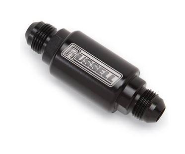 RUS 650133 - Russell Performance Black Anodized (3in Length 1-1/4in dia. -6 male inlet/outlet) - Modern Automotive Performance
