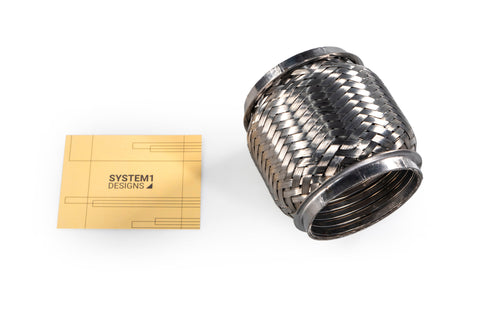 System1 Designs 3.0" 304 Stainless Straight Interlock Liner Flex Coupler | (S1D 8530)