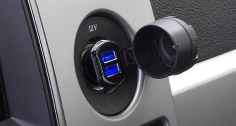 Scosche ReVolt Dual 12W USB Car Charger - Black (USBC242M)