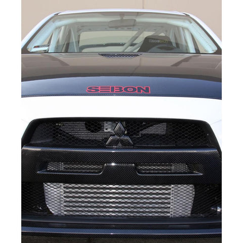 Seibon Carbon Fiber Front Grill | 2008-2015 Mitsubishi Evo X (FG0809MITEVOX)