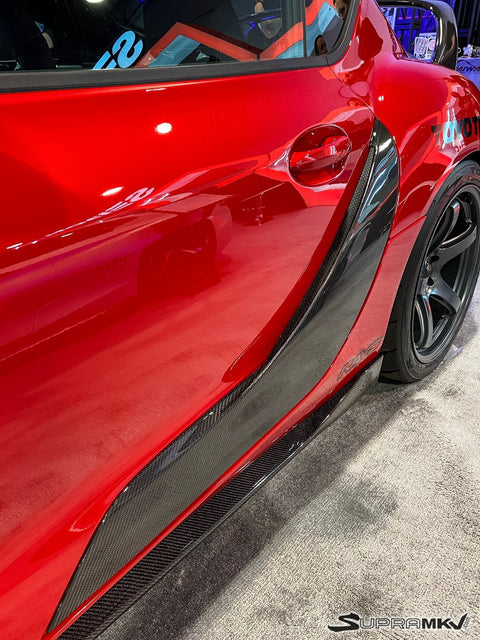 Seibon OEM-Style Carbon Fiber Door Garnish | 2020-2026 Toyota Supra (DG20TYSUP-OE)