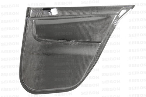 Seibon Carbon Fiber Rear Door Panels | 2008-2012 Mitsubishi Evo (DP0809MITEVOX-R)