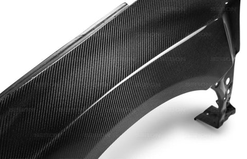 Seibon 10mm Wider Carbon Fiber Fenders - Pair | 2008-2014 Subaru STi (FF0809SBIMPSTI)