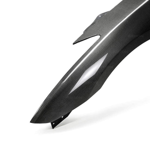 Seibon OEM-Style Carbon Fiber Front Fenders | 2009-2018 Nissan GT-R R35 (FF0910NSGTR-OE)