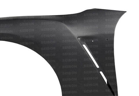 Seibon OEM-Style Dry Carbon Fiber Front Fenders | 2009-2018 Nissan GT-R R35 (FF0910NSGTR-OE-DRY)