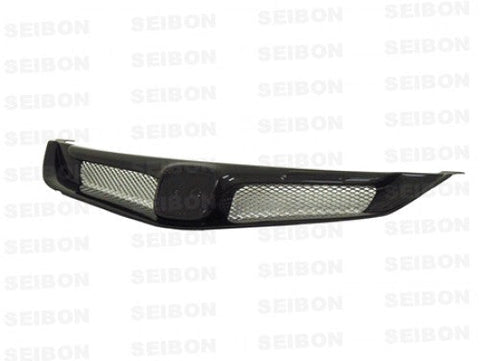 Seibon MG-Style Carbon Fiber Grill | 2006-2010 Honda Civic 4Dr JDM / Acura CSX (FG0608HDCV4J-MG)