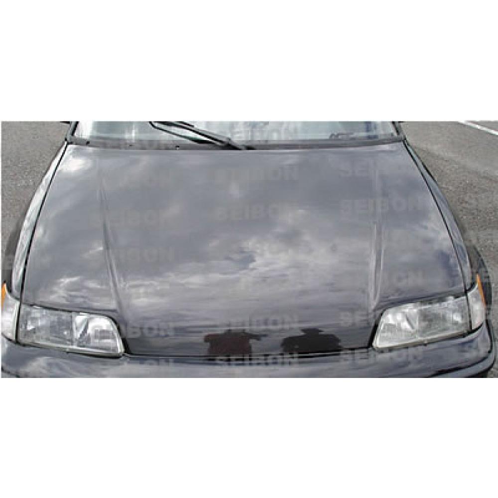 Primed Steel Hood For 1988-1991 Honda Civic Hatchback / CRX – HO1230107, Bolt-On, 1-Year Warranty