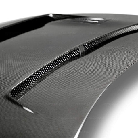Seibon DV-Style Carbon Fiber Hood | 2009-2016 Nissan GT-R R35 (HD0910NSGTR-DV)