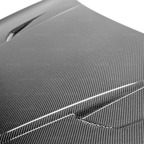 Seibon TM-Style Carbon Fiber Hood | 2015-2017 VW Golf/GTI MK7 (HD12VWG7-TM)