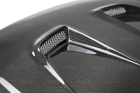 Seibon MR-Style Carbon Fiber Hood | 2016-2021 Honda Civic (HD16HDCV-MR)