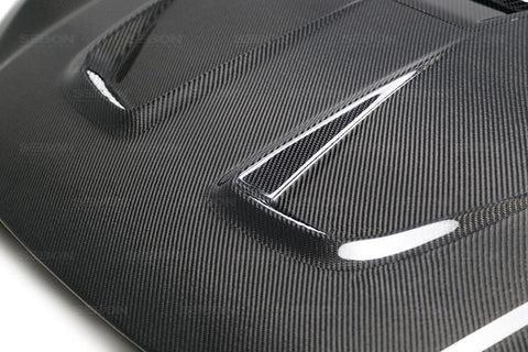Seibon MR-Style Carbon Fiber Hood | 2016-2021 Honda Civic (HD16HDCV-MR)