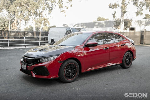 Seibon MR-Style Carbon Fiber Hood | 2016-2021 Honda Civic (HD16HDCV-MR)