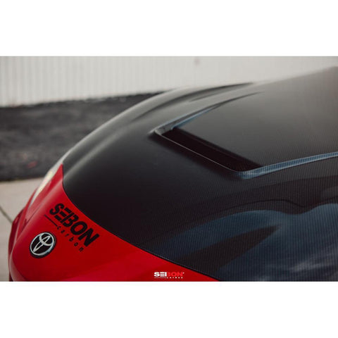Seibon VS-Style Double Sided Carbon Fiber Hood | 2020-2021 Toyota Supra A90 (HD20TYSUP-VS-DS)
