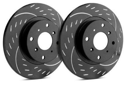 SP Performance 300mm Dimpled and Diamond Slotted Rear Brake Rotors | 2004-2009 Audi S4 (D01-935)