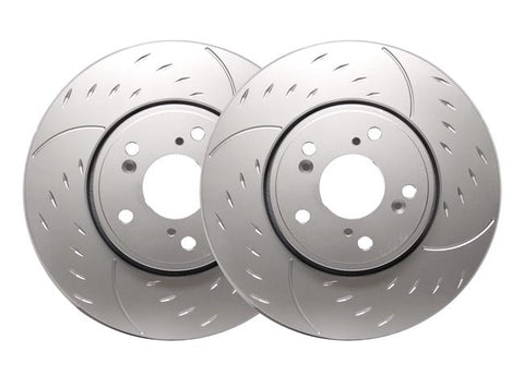 SP Performance Diamond Slotted Rear Brake Rotors | 2017-2020 Honda Civic Si (D19-0097/P/BP)