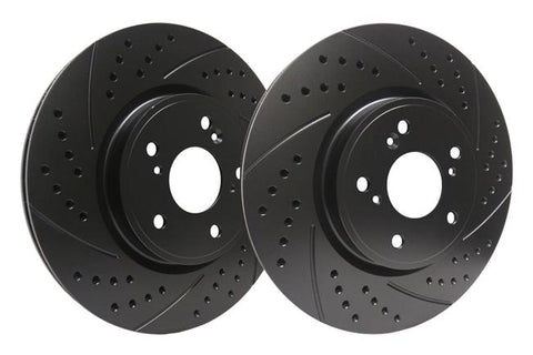 SP Performance 330mm Drilled And Slotted Rear Brake Rotors | 2010 Audi S4 and 2008-2011 Audi S5 (F01-946)