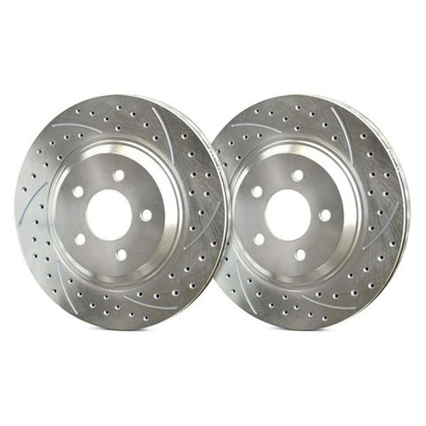 SP Performance Double Drilled and Slotted Front 296.1mm Brake Rotors | 2006-2009 Pontiac Solstice, and 2007-2010 Saturn Sky (S55-117)