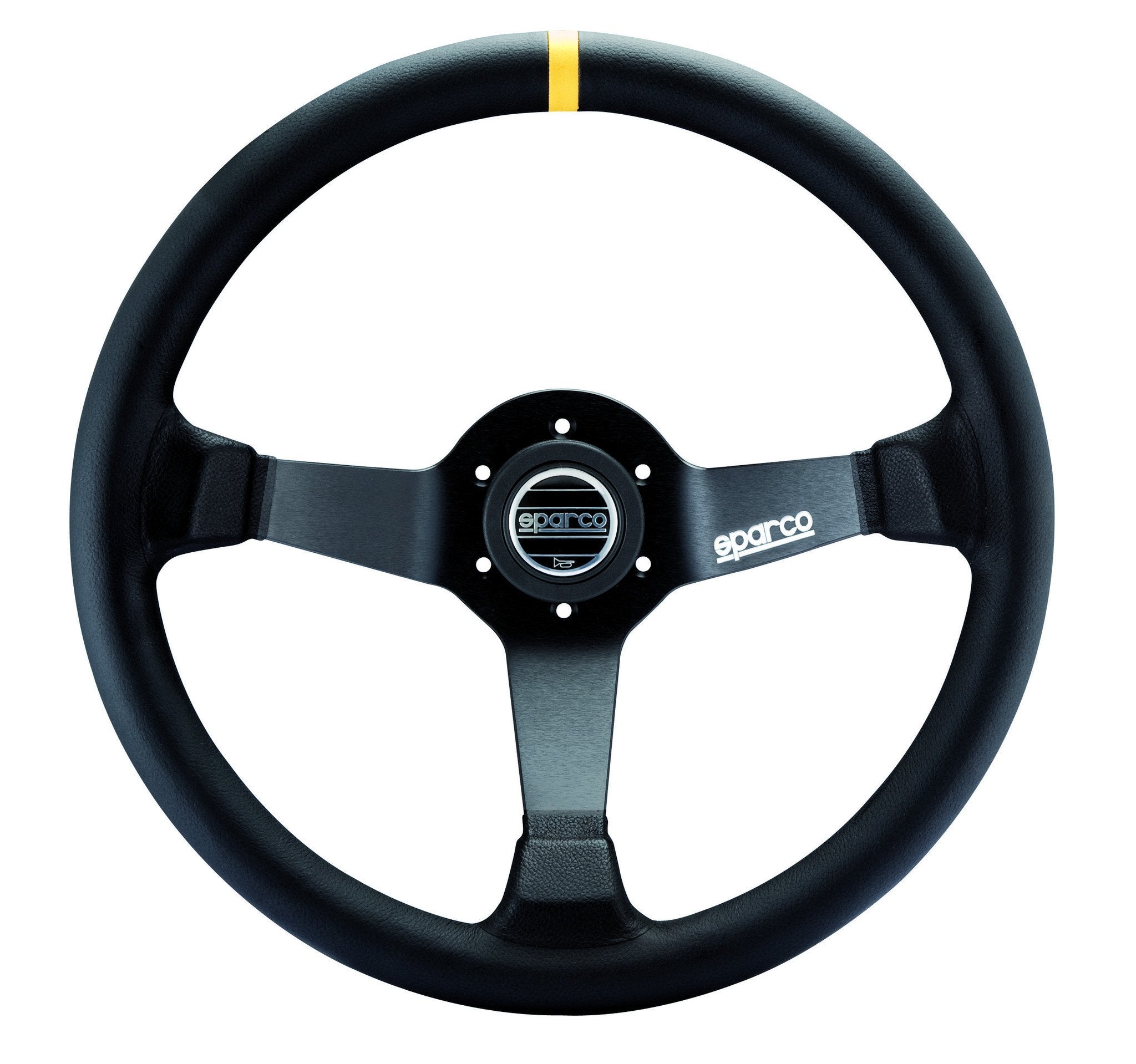 sparco ステアリングホイール R345 ホーンボタン、箱付き Sparco Steering Wheel R345 Black (015R345M) – MAPerformance