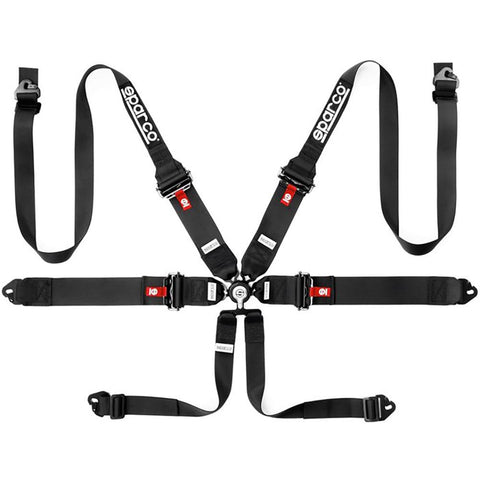 Sparco 6-Point Hans 3"/2" Aluminum PD Competition Harness (04818RHALPD1NR/AZ/RS)
