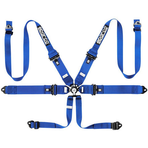 Sparco 6-Point Hans 3"/2" Aluminum PD Competition Harness (04818RHALPD1NR/AZ/RS)