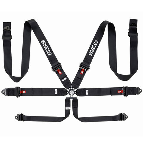 Sparco 3" 6-Point Aluminum Competition Harness (04818RALNR/AZ/RS)