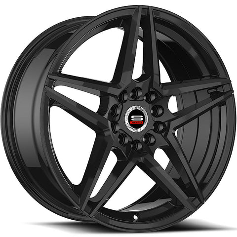 Spec-1 Wheels SP-54 Gloss Black 17x7.5 | 5x108/5x114.3 (SP-5417753242GB)