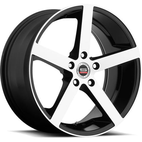 Spec-1 Wheels SP-10 Gloss Black w/ Machined Spoke Faces 20x9 | Blank (SP10S-20904035GBM)