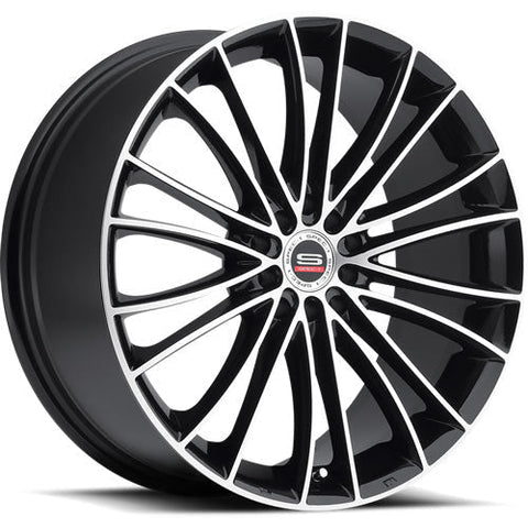 Spec-1 Wheels SP-1 Gloss Black w/ Machined Face 18x8 | 5x114.3/5x120 (SP1S-18803838GBM)
