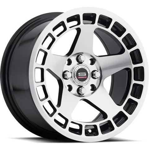 Spec-1 Wheels SPT-901 Gloss Black w/ Machined Face 15x8 | 4x100/4x114.3 (SPT901A1580220GBM)