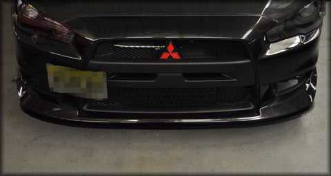 SpeedCircuit Aluminum Splitter | 08-15 Mitsubishi Evo X w/ Factory Aero Lip (X_SPLIT)