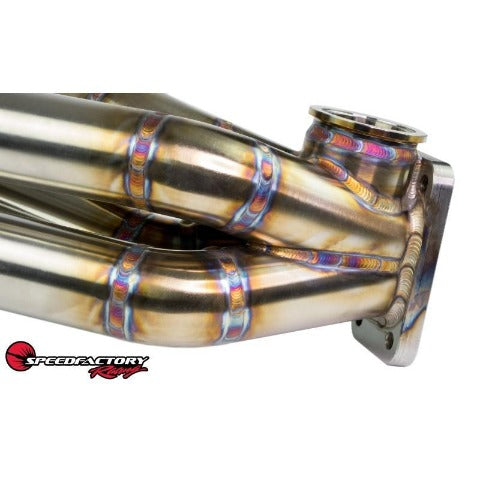 SpeedFactory Racing K-Series Swap EG/EK/DC Top Mount Turbo Manifold | 1994-2001 Acura Integra, and 1992-2000 Honda Civic with K Swap (SF-04-05)