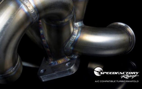 SpeedFactory B Series A/C Compatible Ramhorn Turbo Manifold | Multiple Fitments (SF-04-002-AC)