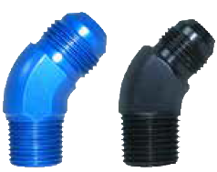Speedflow -12AN to NPT Male-Male 45deg Adapters (SF-823-12)