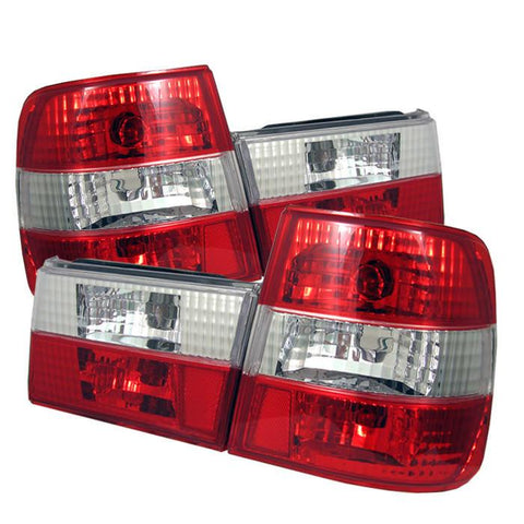 Spyder Auto  BMW E34 5-Series 88-95 Euro Style Tail Lights - Red Clear - Modern Automotive Performance
