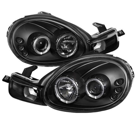 Spyder Auto Dodge Neon 00-02 Projector Headlights - LED Halo - LED ( Replaceable LEDs ) - Black - High H1 (Included) - Low H1 (Included) - Modern Automotive Performance
