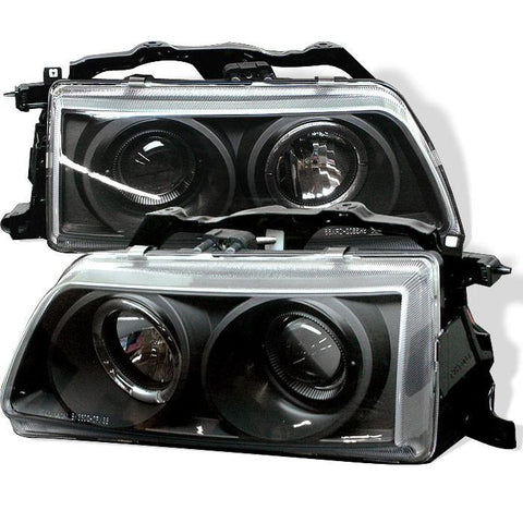 Spyder Auto Honda Civic 90-91 / CRX 90-91 Projector Headlights - LED Halo - Black - High H1 (Included) - Low H1 (Included) - Modern Automotive Performance
