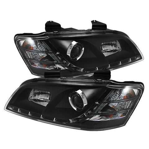 Spyder Auto Pontiac G8 08-09 Projector Headlights - DRL - Black - High H1 (Included) - Low H7 (Included) - Modern Automotive Performance
