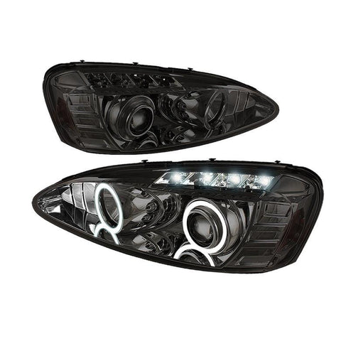 Spyder Auto  Pontiac Grand Prix 04-08 Projector Headlights - LED Halo - LED ( Replaceable LEDs ) - Smoke - High H1 (Included) - Low H1 (Included) - Modern Automotive Performance
