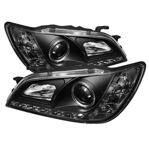 Spyder Auto  Lexus IS300 01-05 Projector Headlights - Xenon/HID Model Only ( Not Compatible With Halogen Model ) - LED Halo - DRL - Black - High H1 (Included) - Low D2R (Not Included) - Modern Automotive Performance
