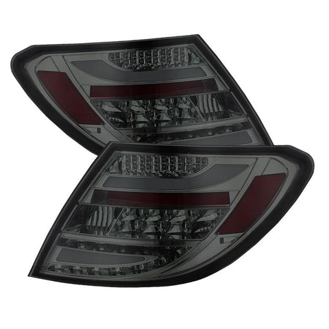 Spyder Auto  Mercedes Benz W204 C-Class 08-11 LED Tail Lights - Incandescent Model only ( Not Compatible With LED Model ) - Smoke - Modern Automotive Performance
