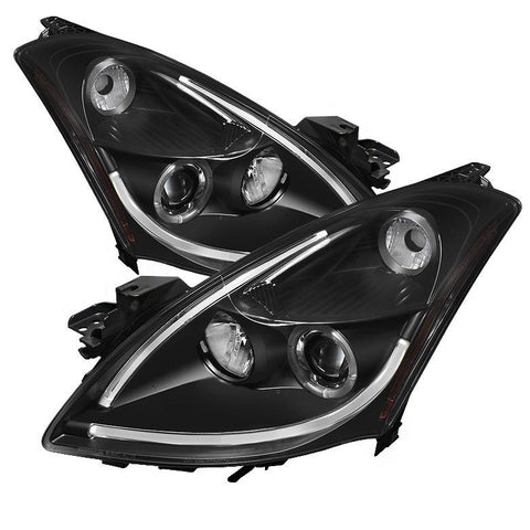 Spyder Auto  Nissan Altima 4Dr 2010-2012 Projector Headlights - Light Tube DRL - LED Halo -  Black - Modern Automotive Performance
