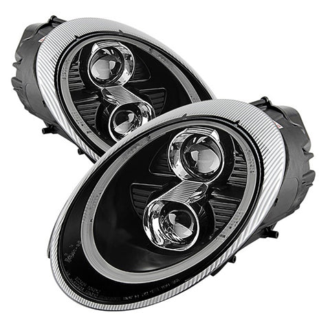 Spyder Signature Series Black Projector Headlights | 2005-2009 Porsche 911 911 997 (5080103)