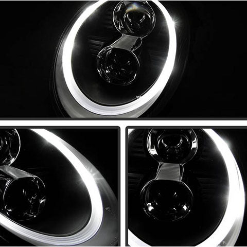 Spyder Signature Series Black Projector Headlights | 2005-2009 Porsche 911 911 997 (5080103)