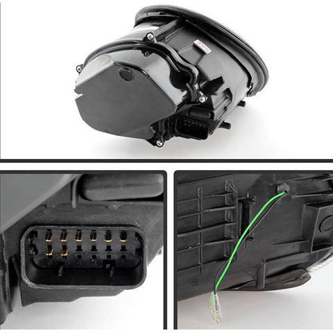 Spyder Signature Series Black Projector Headlights | 2005-2009 Porsche 911 911 997 (5080103)