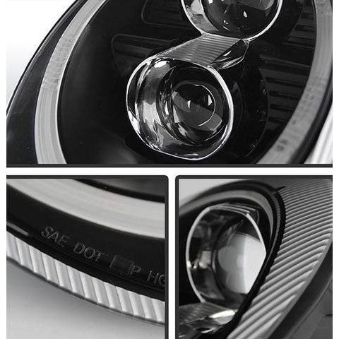 Spyder Signature Series Black Projector Headlights | 2005-2009 Porsche 911 911 997 (5080103)