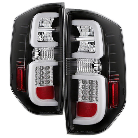 Spyder LED Tail Lights with Black Housing | 2014-2016 Toyota Tundra (5080196)
